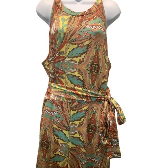 UNBRANDED RETRO/BOHO HALTER STYLE WIDE LEG JUMPSUIT 3X NWOT - Picture 6 of 10